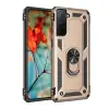 Galaxy S21 Kılıf Sofya Yüzüklü Silikon Kapak - Gold
