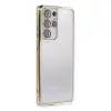 Galaxy S21 Ultra Kılıf Razer Lensli Silikon - Gold
