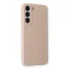 Galaxy S23 Kılıf Nano içi Kadife Silikon - Pudra