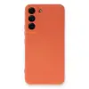 Galaxy S23 Kılıf Nano içi Kadife Silikon - Turuncu