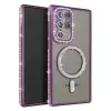 Galaxy S23 Ultra Joke Simli Magneticsafe Kılıf - Derin Mor