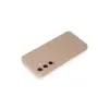 Galaxy S24 Kılıf Nano içi Kadife Silikon - Pudra