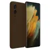 Galaxy S25 Edge First Silikon - Kahverengi
