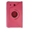 Galaxy T560 Tab E 9.7 Kılıf 360 Tablet Deri Kılıf - Pembe