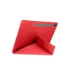 Galaxy X610 Tab S9 FE Plus 12.4 Kılıf Kalemlikli Mars Tablet Kılıfı - Kırmızı