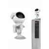 Gece Lambası Astronot Bluetooth Hoparlörlü Galaksi Işık Projektörü