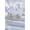 Gold Renk Pirinç Kadın Küpe