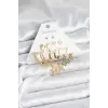 Gold Renk Yıldızlı Set 6 Çift Kadın Küpe Seti