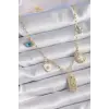Gold Renk Zirkon Taşlı Çoklu Figür Model Şans Kolyesi