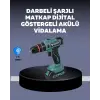 Güçlü Şarjlı Matkap Vidalama Çift Batarya
