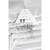 Gümüş Renk Pirinç 6'lı Kadın Küpe Seti