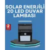 Hareket Algılamalı Solar LED Güvenlik Lambası