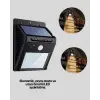 Hareket Algılamalı Solar LED Güvenlik Lambası