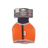 Havalı Dokuma Kedi Göğüs ve Gezdirme Tasması Medium Turuncu 1x25-35 Cm