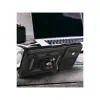 Hot 30 4G Kılıf Pars Lens Yüzüklü Silikon - Siyah