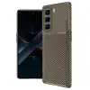 Hot 50 Pro Plus 4G Auto Focus Karbon Kapak - Kahverengi