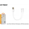 Hytech HY-X114 2İN1 20cm 3A USB Lightning + MİCRO