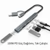 Inca IUTP-06TX 5in1 USB 3.0 + 2xUSB 2.0+Type-C+PD 100W USB+Type-C Çoklayıcı 3.0 ile 5 Gbps