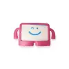 iPad 4 9.7 Kılıf Karakter Tablet Silikon - Pembe