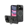 iPhone 11 Kılıf Joy Lens Standlı Kapak - Siyah