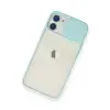 iPhone 11 Kılıf Palm Buzlu Kamera Sürgülü Silikon - Turkuaz
