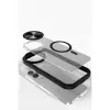 iPhone 11 Kılıf Teleskop Lens Magsafe Silikon Kapak - Siyah