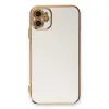 iPhone 11 Kılıf Volet Silikon - Beyaz