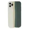iPhone 11 Pro Kılıf Ebruli Lansman Silikon - Beyaz-Gri