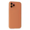 iPhone 11 Pro Kılıf Nano içi Kadife Silikon - Mat Turuncu