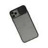 iPhone 11 Pro Kılıf Palm Buzlu Kamera Sürgülü Silikon - Siyah