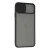 iPhone 11 Pro Kılıf Palm Buzlu Kamera Sürgülü Silikon - Siyah