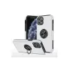 iPhone 11 Pro Max Kılıf Elit Yüzüklü Kapak - Gümüş