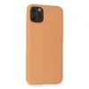 iPhone 11 Pro Max Kılıf Nano içi Kadife Silikon - Mat Turuncu