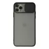 iPhone 11 Pro Max Kılıf Palm Buzlu Kamera Sürgülü Silikon - Siyah