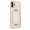 iPhone 12 Kılıf Coco Elit Kapak - Beyaz