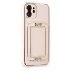 iPhone 12 Kılıf Coco Elit Kapak - Pudra