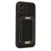 iPhone 12 Kılıf Coco Elit Kapak - Siyah