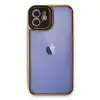 iPhone 12 Kılıf Liva Lens Silikon - Siyah