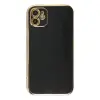 iPhone 12 Kılıf Volet Silikon - Siyah