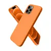 iPhone 12 Pro Kılıf First Silikon - Turuncu
