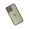 iPhone 12 Pro Kılıf Joke Taşlı Silikon - Siyah