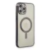iPhone 12 Pro Kılıf Magneticsafe Lazer Silikon - Siyah
