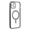 iPhone 12 Pro Kılıf Magneticsafe Lazer Silikon - Siyah