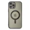 iPhone 12 Pro Kılıf Magneticsafe Lazer Silikon - Siyah
