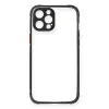 iPhone 12 Pro Kılıf Miami Şeffaf Silikon - Siyah