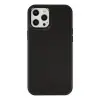 iPhone 12 Pro Max Kılıf Asya Deri Silikon - Siyah