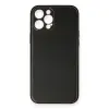 iPhone 12 Pro Max Kılıf Coco Deri Silikon Kapak - Siyah