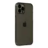 iPhone 12 Pro Max Kılıf Fly Lens Silikon - Siyah