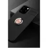 iPhone 12 Pro Max Kılıf Range Yüzüklü Silikon - Siyah-Gold
