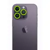 iPhone 12 Pro Neon Fosforlu Kamera Lens - Yeşil